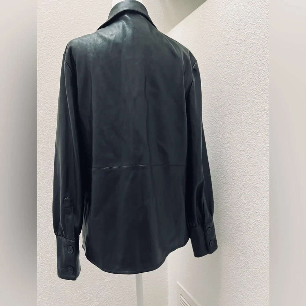 Marc New York Black Faux Leather Women's Jacket - Picture 2 of 13